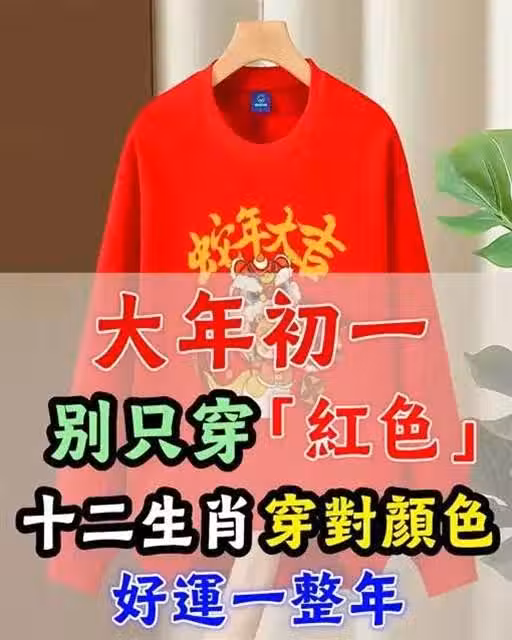 過年別只穿紅色！十二生肖穿對顏色，好運一整年